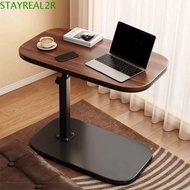 STAYREAL2R Sofa Edge Table, Foldable Adjustable Height Adjustable Bedside Table, Rugged Flip Desktop
