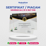 Custom Certificate 260gsm Art Paper Award Certificate/