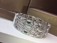 Bvlgari 鏤空滿鑽蛇形手環｜原裝盒/紙袋/卡紙/塵袋齊全｜順豐包郵（香港）