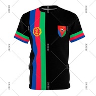 Customized African Eritrean Football T-shirt for Men's Sports Running Breathable Short Sleeve T-shir