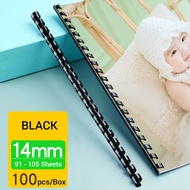 (Box) Binding Comb | Plastic Comb Binding Rings | Binding Comb Ring | Comb Binding - Black Color