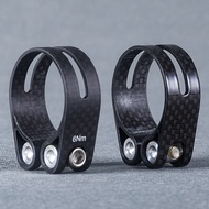 SuperLight 14g Full Carbon Bicycle Seatpost Clamp 31.8mm or 34.9mm Bike Seat Post Clamp For 27.2/30.