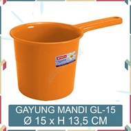 MICTON Lion Star Ladle POLOS deluxe Water Scooper 1.5 L GL-15 Orange