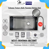 Fausto Volcanic Texture Multi-Function Kitchen Sink-NTVT-9045MA-SB (GM)