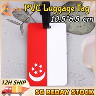 【SG】Singapore Flag Luggage Tag PVC Luggage Tag Baggage Boarding Tag National Flag Baggage Tag