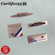 Mini COOPER S JOHN WORKS Car Sticker Badge Nameplate Aluminum Sticker