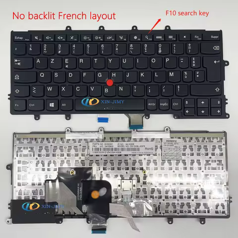 New FR French Keyboard For Lenovo ThinkPad X230S X240 X240S X260 X270 With Backlit