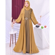 Raya Dress Zahin Gamis Set Sabuk bukan aku karissa zahin alfaro