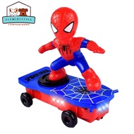 Scooter Wheel Toy 360 Degree Rotating Dancing Hero Toy Educational Toys Scooter Toy with Music Light for Boys Girls for Kids Child