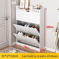 CJ- Shoe Cabinet Shoe Rack  Capacity Multi-layer Shoe Cabinet Almari Kasut rak Kasut Large Simple Modern Storage Locker Ultra-thin 17cm Shoe Rack Almari Kasut Kayu Rak Kasut Bertutup鞋柜