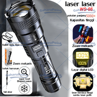Senter LED Super Terang 10000 Lumens Waterproof Outdoor Senter Swat Police Tahan Lama IPX4 Zoom Rech