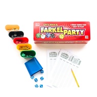 Party Game, Classic Family Dice Game, 6 Sets of Dice, 6 Dice Rolling Cups, 50-Sheet Scorepad, Fire E