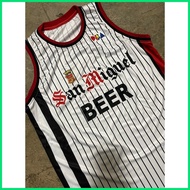 ■ ➪ ┐ PBA RETRO JERSEY | SAN MIGUEL BEER SAMBOY LIM #9 WHITE STRIPES JERSEY | FULL SUBLIMATION