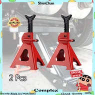 SCC 3T 2pcs Thickened Car Jack Stand Repair Tool Adjustable Heavy Height Duty Floor Metal Jacks Jek Kereta 4523