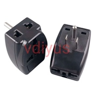 US standard 3-pin travel plug to 3 multi-purpose sockets 10A250V