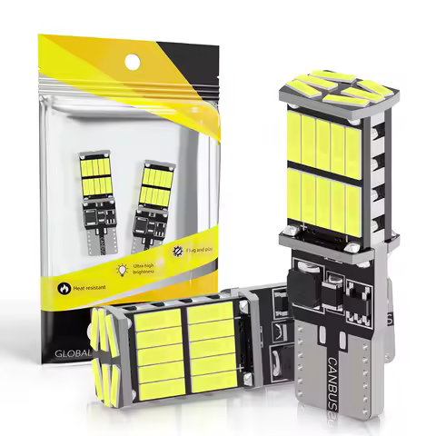 2PCS W5W T10 Led Bulbs Canbus 4014 SMD 6000K White 168 194 Led 5w5 Car Interior Dome Reading License