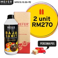 BAJA SAWIT MEFER 1LITER 2-5EKAR !!! NPK 15:15:35 + TE  "Berkesan seawal 2Minggu"