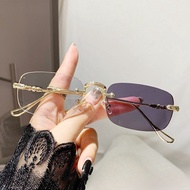 (+0~+400)Photochromic Presbyopia glasses, anti blue light presbyopia glasses, frameless fashionable 