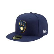 NEW ERA 59FIFTY 5950 MLB Player Cap Milwaukee Brewer Navy Blue Baseball Cap ⫷ ScrewCap ⫸