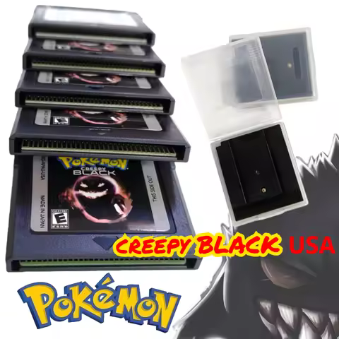 GBC16 Bit Video Game Console Card Pokemon Creepy Black GBC Game Cartridge USA English Language for G