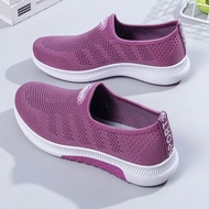 ┇₪ Women's Shoes With Wide Fat Feet 2023 Spring And Autumn Old Beijing Cloth Shoes Women's Flying Weaving Slip-On Middle-Aged And Elderly Mothers Casual Running Shoes