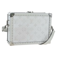 路易威登 Tiger Lama Monogram Clutch Box 白色 LV Auth 202290SAM