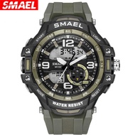 SMAEL 1350 Fashion Men's Sports Watches Men Quartz Analog LED Digital Clock Male Army Military Waterproof Watch Man
