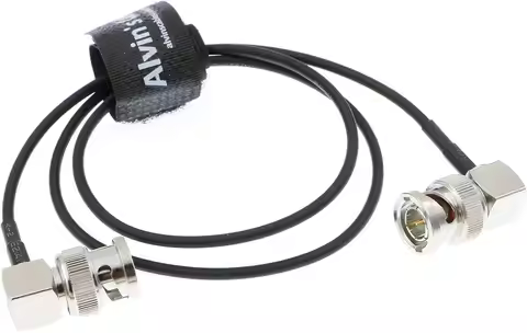 ​​Alvin's Cables 3G BNC HD-SDI Cable Thin Flexible Dual Right Angle 60cm/23.6in for Sony FS5/FS7/FX6