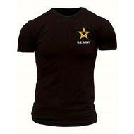 [ Grunt Style Cotton T-Shirt] Grunt Style Cotton Printed Round Neck Short Sleeve T-Shirt Mens Milita