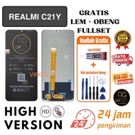 Realme C21Y LCD full set free GLUE + SCREWDRIVER / REALME C21Y ORIGINAL OG LCD TOUCHSCREEN