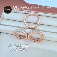 Cincin rolex emas rosegold 750 kadar 17k