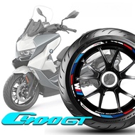 BMW Tire Sticker, C400GT Wheel Sticker, Reflective Sticker, Rim Sticker, C400GT Motorcycle Tire Comp