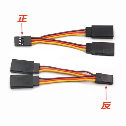 2PCS 9cm RC Servo Extension Y Wire Splitter Cable for JR Futaba RC Boat Helicopter HSP Traxxas Axial