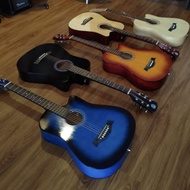 TECHNO Acoustic Guitar 38INCH Cut Away  ~original~ FREE Guitar BAG ,strap and pick