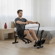 Slimline Hydraulic Rowing Machine Smooth Indoor Rower Quiet Rowing Machine with 12-Level Resistance 