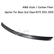 R172 AMG Style Carbon Fiber Spoiler Rear Trunk Boot Lip for Mercedes SLK Class R172 2011 -2015 SLK20