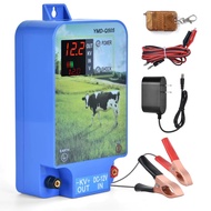 10 KM/6.2Miles Electronic Fence 2J Electronic Fence Charger With LCD Display for Livestock Sheep Cat