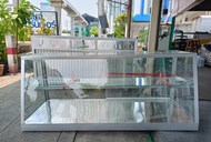 SHOP NBL ตู้ข้าวแกง 4 ฟุต // MODEL : R-0000 ดีไซน์สวย 1 ชั้นวางกระจก สินค้าขายดี ขนาด 56x120x62 Cm