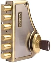 EUROPA H341AB High Security Main Door Lock. HEXABOLT with 6 Dead Bolts 3 Tons Load. (AB) Antique Bra