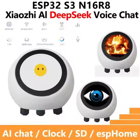 EspHome Assistant Compatible XiaoZhi AI Voice Chat Robot Ball ESP32-S3 1.28 inch LCD N16R8 Developme