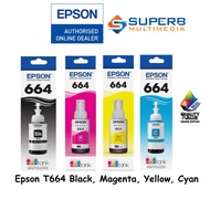 Epson T664 Original Ink (BK/C/Y/M) L210 L360 L310 L365 L310 L200