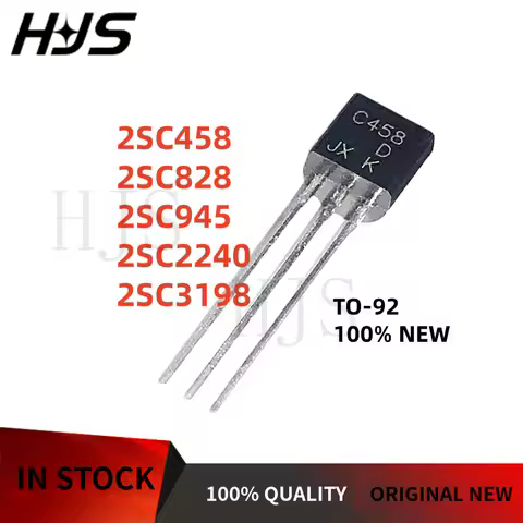 10Pcs/lot Brand new 2SC458 2SC2240 2SC3198 2SC945 2SC828 C458 C2240 C3198 C945 C828 TO-92 NPN Transi
