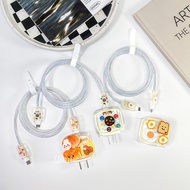 Tpu Case Charging Cable Protection Set For iphone Decoration 20w Charger Adapter 20w Prevents From B