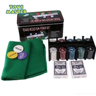 Texas Hold'em Poker Set Casino Style Poker Chip contents 200