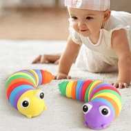 Colorful Slug Snail Kawaii Transform Caterpillar Fidget Toys Adult Kids Decompression Venting Children 39;s Educational Toys