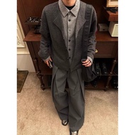 Hanlu เสื้อสเวตเตอร์ถักสำหรับผู้ชายเสื้อสเวตเตอร์แฟชั่นฤดูใบไม้ร่วง