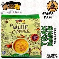 ALI MUTHU & AH HOCK TIDAK MANIS AROMA KAW WHITE COFFEE INSTANT DRINK / 15 STICKS X 35 GRAM / TAK MAH