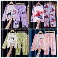 Lovely Teen's Long Sleeve loungewear Boys And Girls Polyester Round-Neck Corgi nightdress for 7 - 8 