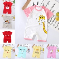 Children's Cotton Pajamas Short Sleeves Jumpsuit Open Newborn Baby Clothing baobei YY203