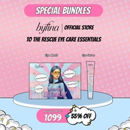 Byfina Eye Sheet Mask + Eye Serum Set | For Dark Circles, Puffy Eyes & Eye Repair
